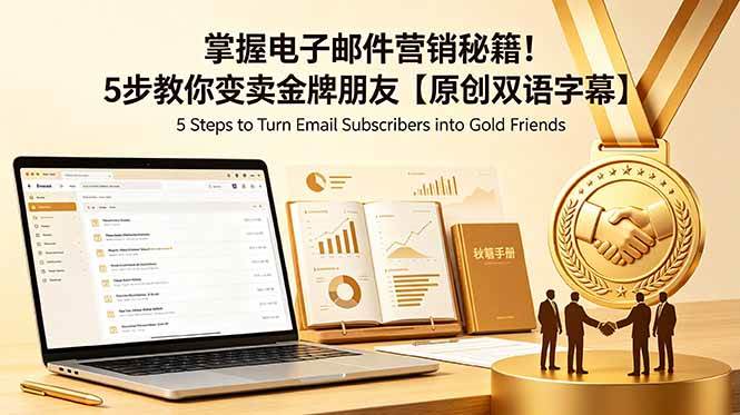 （18923期）掌握电子邮件营销秘籍！5步教你变卖金牌朋友【原创双语字幕】-智云网