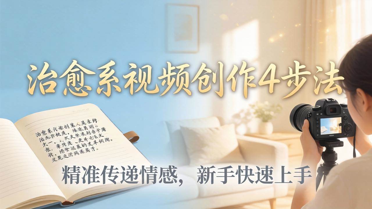 （18165期）治愈系视频创作4步法：从文案打磨到画面呈现，精准传递情感，新手快速上手出优质内容-智云网
