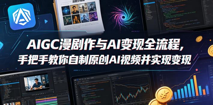 AIGC漫剧创作与AI变现全流程，手把手教你自制原创AI视频并实现变现（更新0516）-智云网