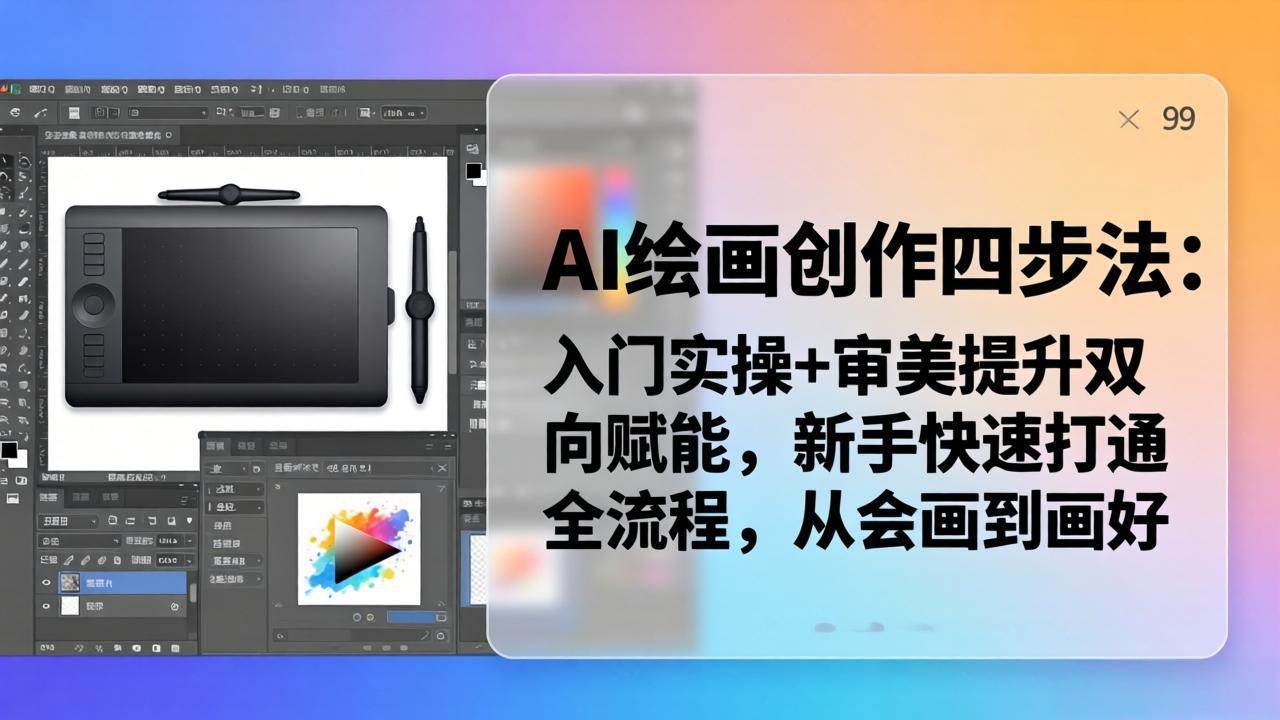 （18166期）AI绘画创作四步法：入门实操+审美提升双向赋能，新手快速打通全流程，从会画到画好-智云网