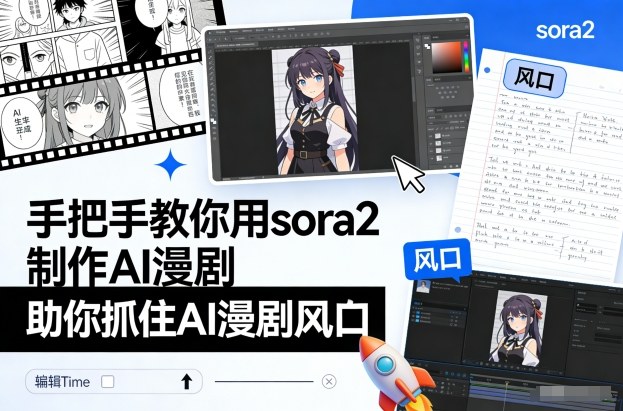 手把手教你用sora2制作AI漫剧，助你抓住AI漫剧风口-智云网