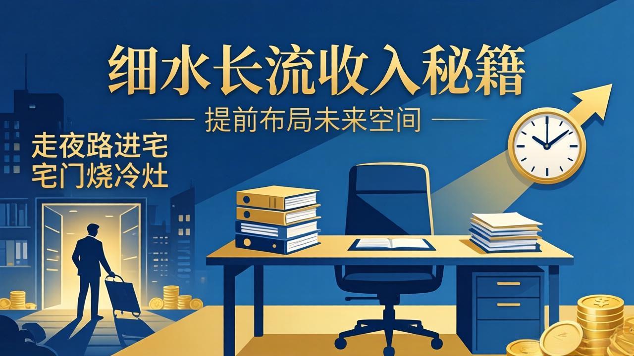 某付费文章：细水长流收入秘籍：走夜路进宅门烧冷灶，提前布局未来空间-智云网