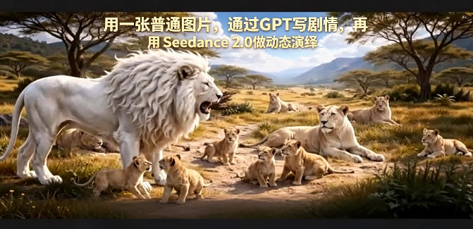 用一张普通图片，通过GPT写剧情，再用Seedance 2.0做动态演绎，居然能生成迪士尼风格搞笑动画-智云网