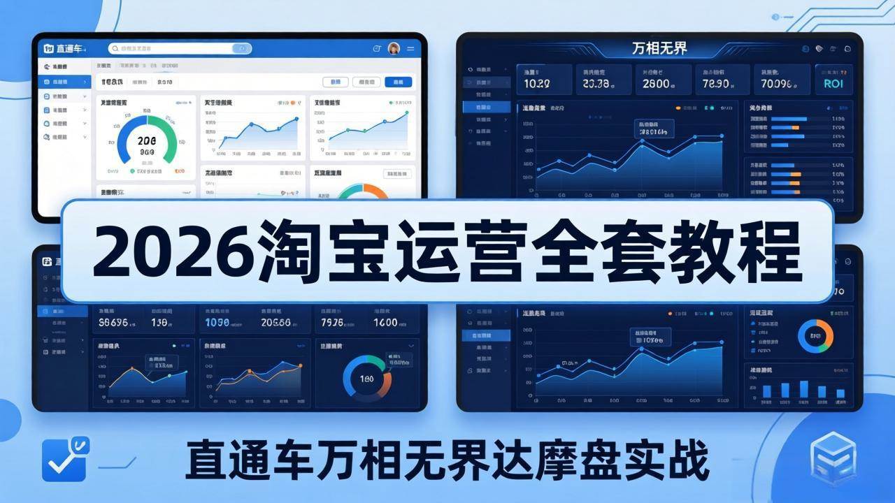 （18373期）2026淘宝运营全套教程(更新5月8日)，直通车万相无界达摩盘实战，从基础到进阶提升流量转化-智云网