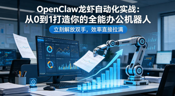 OpenClaw龙虾自动化实战：从0到1打造你的全能办公机器人，立刻解放双手，效率直接拉满-智云网