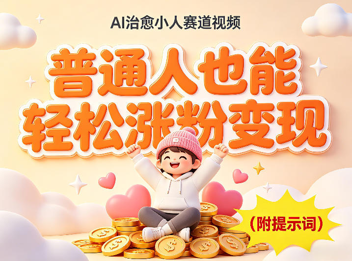 AI治愈小人赛道视频，普通人也能轻松涨粉变现，实操教学（附完整提示词）-智云网
