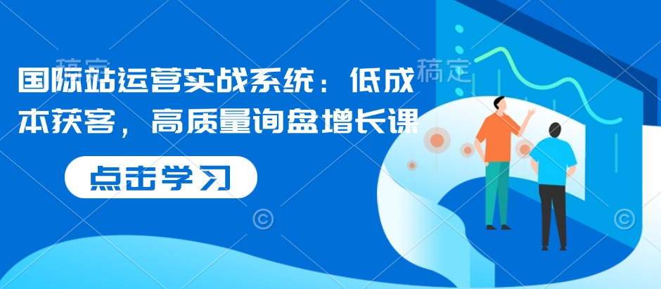 国际站运营实战系统：低成本获客，高质量询盘增长课（更新）-智云网