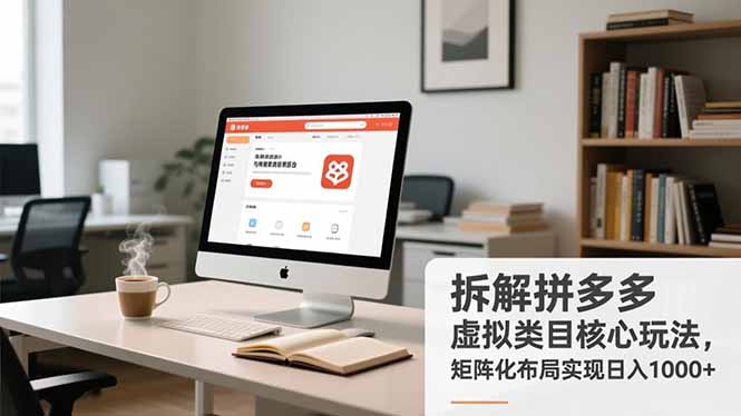 拆解拼多多虚拟类目核心玩法，矩阵化布局实现日入1000+-智云网