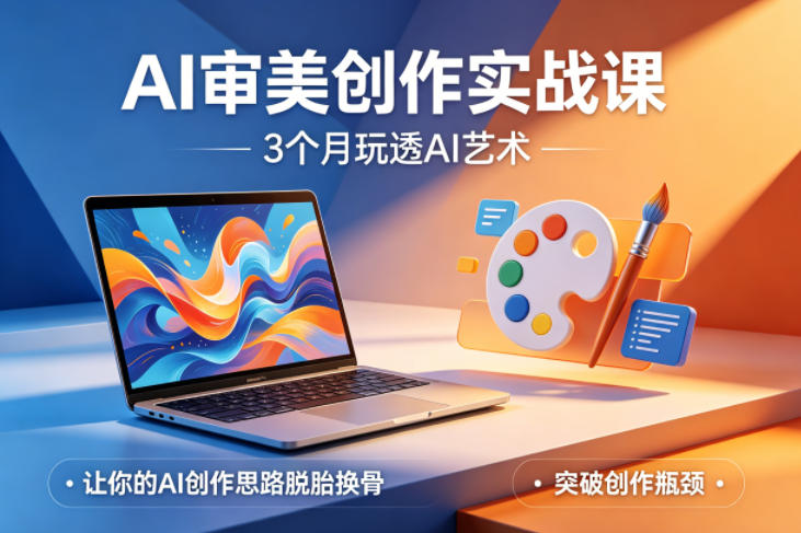 AI审美创作实战课，3个月玩透AI艺术，让你的AI创作思路脱胎换骨，突破创作瓶颈-智云网
