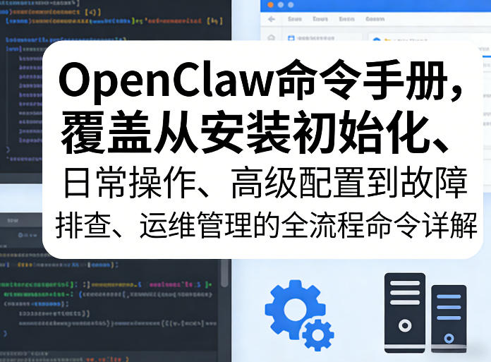 OpenClaw命令手册，覆盖从安装初始化、日常操作、高级配置到故障排查、运维管理的全流程命令详解-智云网