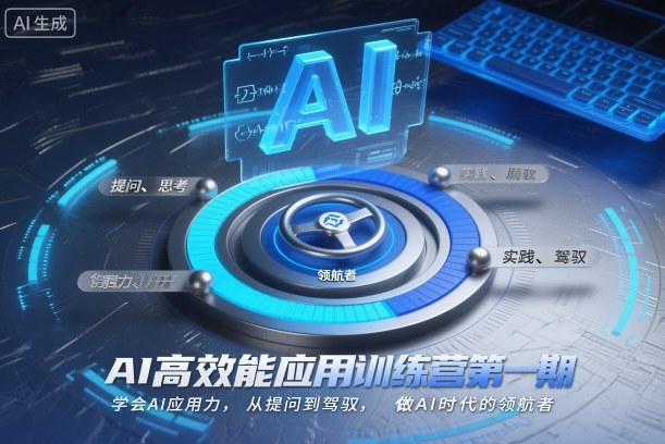 AI高效能应用训练营第一期,学会AI应用力,从提问到驾驭,做AI时代的领航者-智云网
