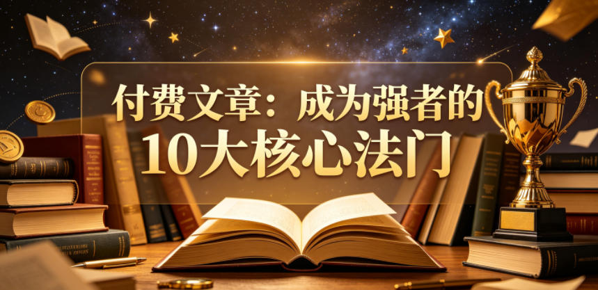 付费文章：成为强者的10大核心法门-智云网