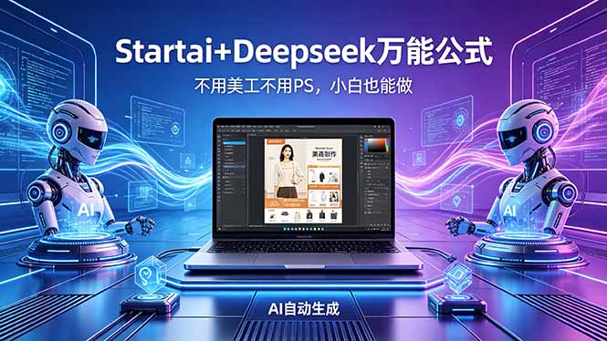 AI自动做电商详情页：Startai+Deepseek万能公式，不用美工不用PS，小白也能做-智云网