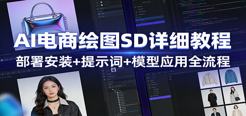 AI电商绘图SD详细教程：部署安装+提示词+模型应用全流程-智云网