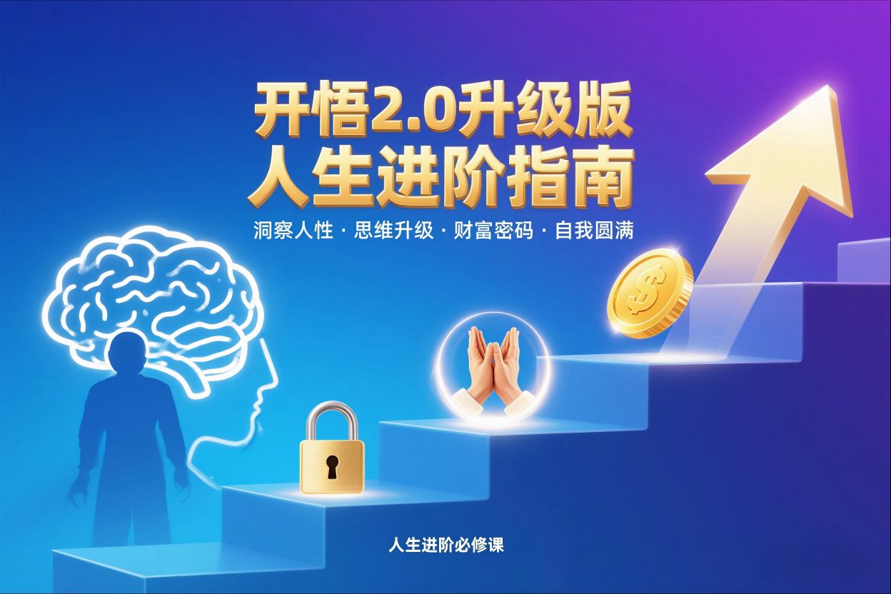 开悟2.0升级版人生进阶指南，洞察人性-思维升级-财富密码-自我圆满-智云网