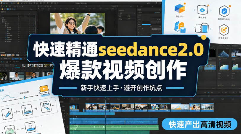 快速精通seedance2.0爆款视频创作，快速产出高清视频，避开大量创作坑点，新手也能快速上手-智云网