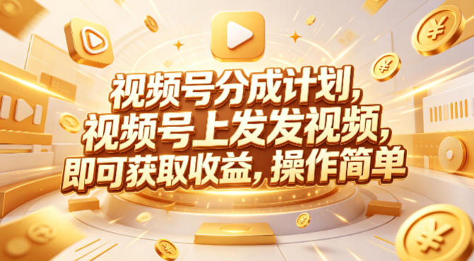 视频号分成计划，599元众筹的Red团队课程，视频号上发发视频，即可获取收益，操作简单-智云网