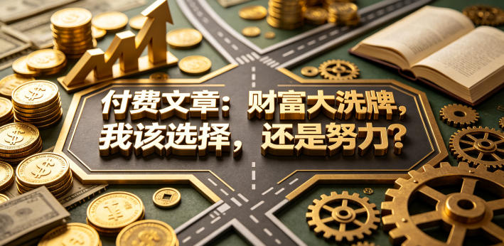 付费文章：财富大洗牌，我该选择，还是努力？-智云网