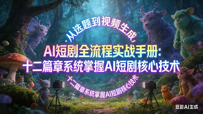 AI 短剧全流程实战手册：从选题到视频生成，十二篇章系统掌握 AI 短剧核心技术-智云网