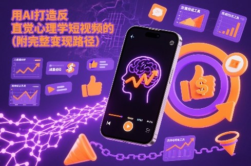 用AI打造“反直觉”心理学短视频的流量密码（附完整变现路径）-智云网