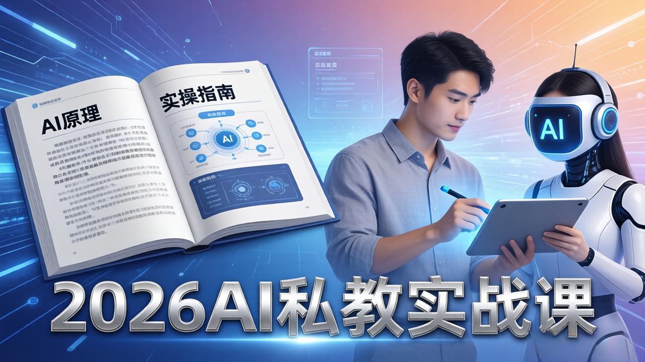 2026AI私教实战课：从AI原理到全场景实操，零基础学会用AI提效+单人单干创业-智云网
