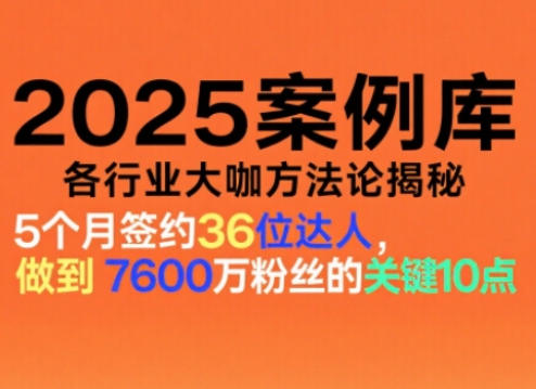 2025案例库，收录各行业大咖的方法论，各行业大咖方法论揭秘-智云网