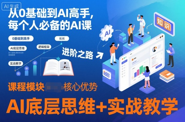 从0基础到AI高手，每个人必备的AI课，AI底层思维+实战教学-智云网