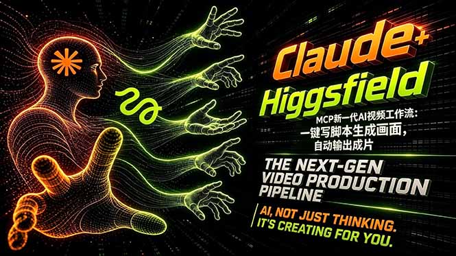 Claude+Higgsfield MCP新一代AI视频工作流：一键写脚本生成画面，自动输出成片-智云网
