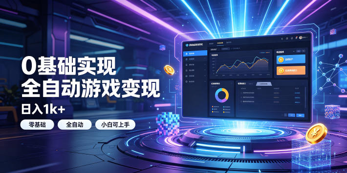 0基础实现全自动游戏变现，日入1k+，小白直接上手搞钱！【揭秘】-智云网