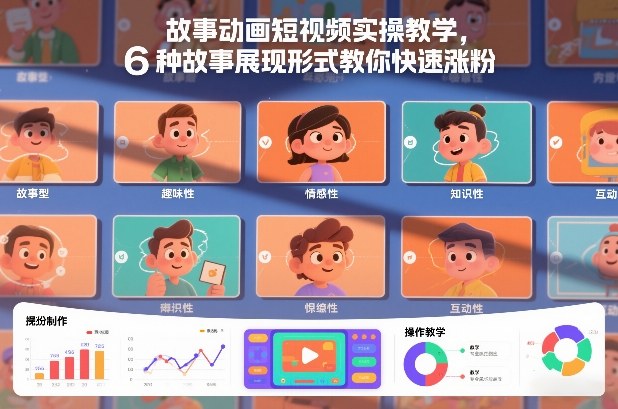 故事动画短视频实操教学，6种故事展现形式教你快速涨粉-智云网