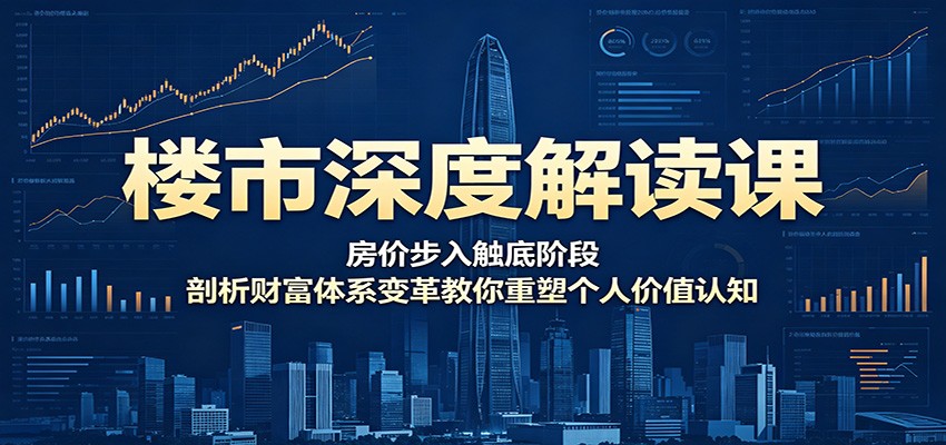 楼市深度解读课：房价步入触底阶段，剖析财富体系变革教你重塑个人价值认知-智云网