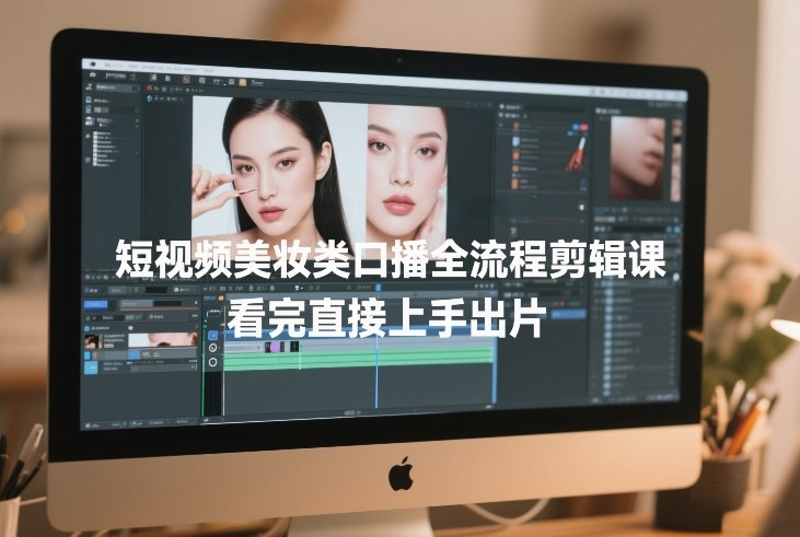 短视频美妆类口播全流程剪辑课，看完直接上手出片-智云网