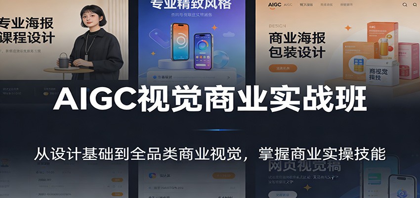 AIGC视觉商业实战班：从设计基础到全品类商业视觉，掌握商业实操技能-智云网