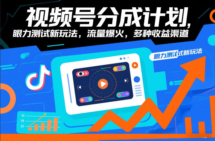 视频号分成计划，眼力测试新玩法，流量爆火，多种收益渠道-智云网