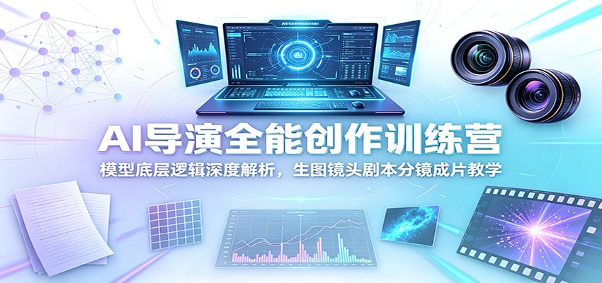 AI导演全能创作训练营：模型底层逻辑深度解析，生图镜头剧本分镜成片教学-智云网