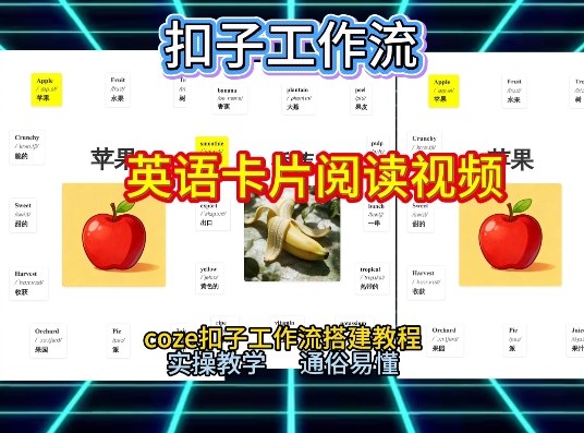 【一键生成英语卡片单词阅读工作流】2026保姆级教程，Coze工作流一键搭，英语单词卡片+阅读练习直接搞定-智云网