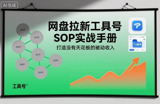网盘拉新工具号SOP实战手册，打造没有天花板的被动收入-智云网