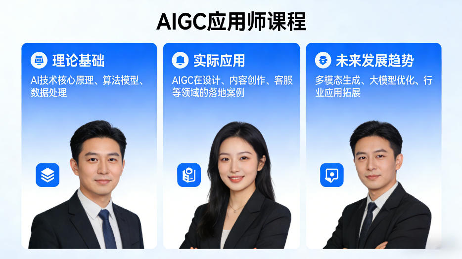 AIGC应用师课程，覆盖了AI技术的理论基础、实际应用、以及未来发展趋势(更新)-智云网