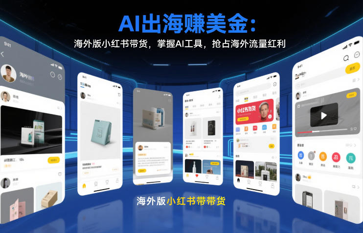AI出海賺美金：海外版小红书带货，掌握AI工具，抢占海外流量红利(更新2026)-智云网