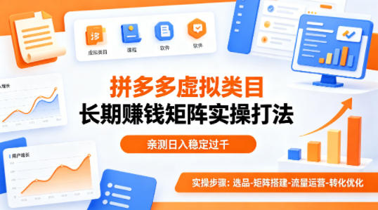 做拼多多虚拟类目想长期賺钱？这套矩阵实操打法，亲测日入稳定过千【揭秘】-智云网