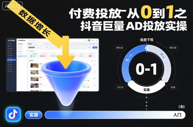 ‌‬‌‍⁤⁣⁤⁢⁤‍‬‬⁤⁣‍‬⁤⁡⁣⁡‌‍⁤⁣‍⁣‌⁢⁢⁡‍⁣⁡付费投放从0到1之抖音巨量AD投放实操-智云网