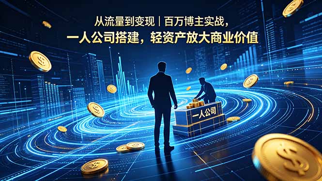 从流量到变现｜百万博主实战，一人公司搭建，轻资产放大商业价值-智云网