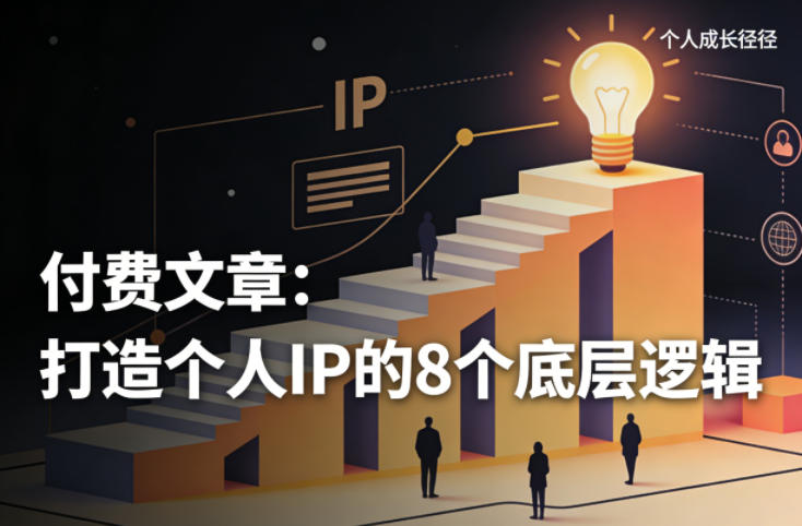 付费文章：打造个人IP的8个底层逻辑-智云网