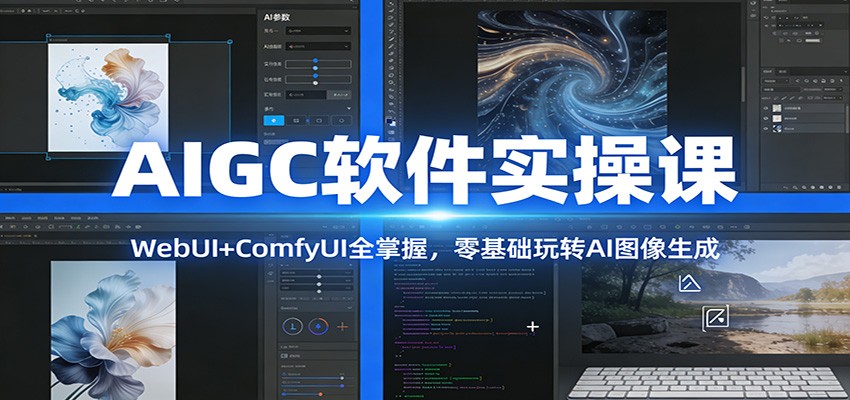 AIGC软件实操课:WebUI+ComfyUI全掌握,零基础玩转AI图像生成-智云网