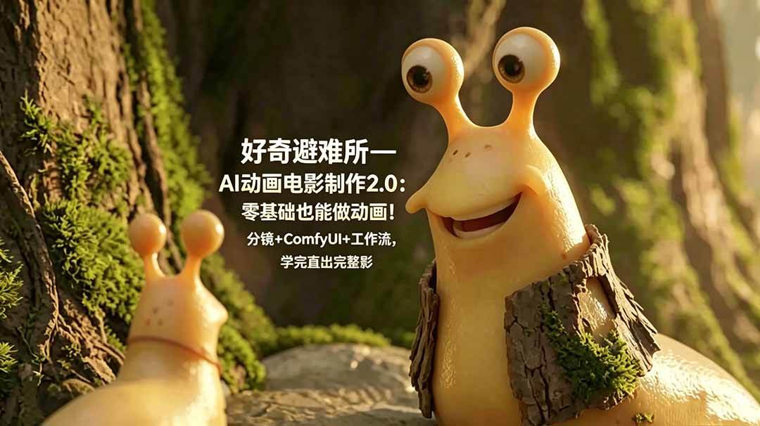 （18924期）好奇避难所—AI动画电影制作2.0：零基础也能做动画！分镜+ComfyUI+工作流，学完直出完整影片-智云网