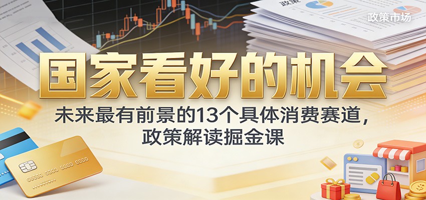 公众号付费文章：国家看好的机会，未来最有前景的13个具体消费赛道，政策解读掘金课-智云网