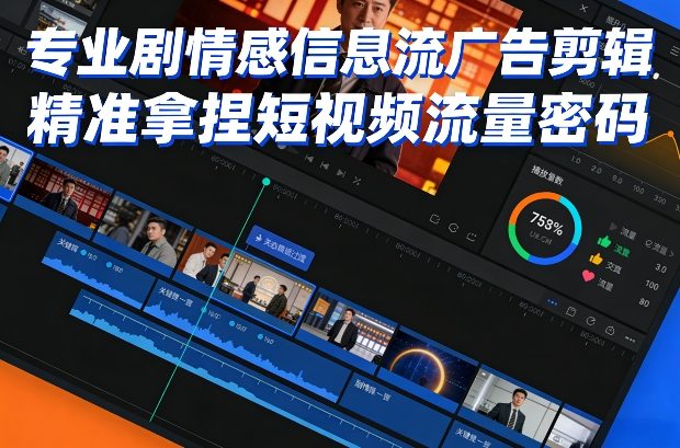 专业剧情感信息流广告剪辑，精准拿捏短视频流量密码-智云网
