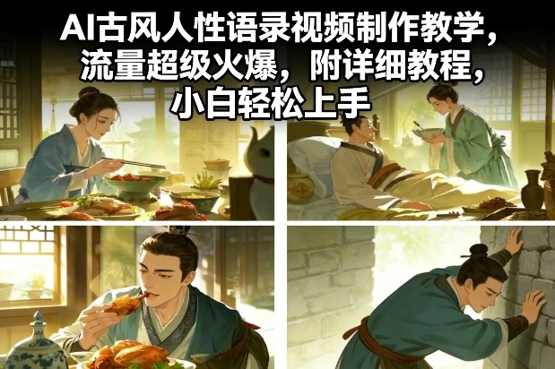 AI古风人性语录视频制作教学，流量超级火爆，附详细教程，小白轻松上手-智云网