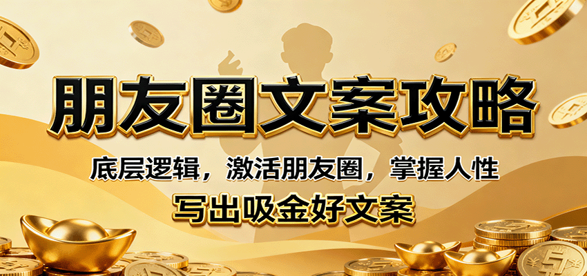 朋友圈文案攻略：底层逻辑，激活朋友圈，掌握人性，写出吸金好文案-智云网
