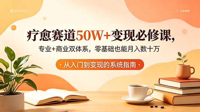 疗愈赛道50W+变现必修课，专业+商业双体系，零基础也能月入数十万-智云网